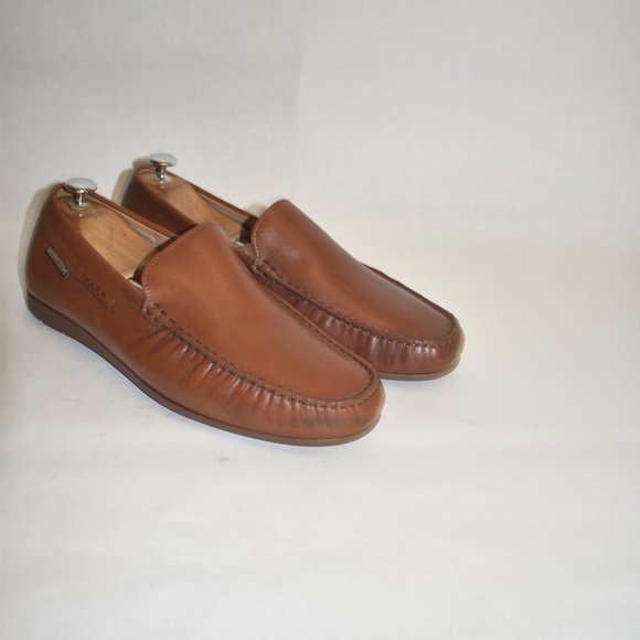 Men\'s MEPHISTO \'Algoras\' Slip-On Leather Moc Toe Brown Loafers Size 10 main image 10